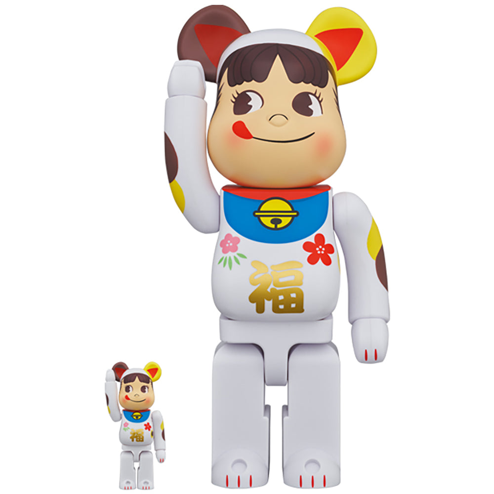 BE@RBRICK 招き猫 ペコちゃん 福 100％ ＆ 400％_0