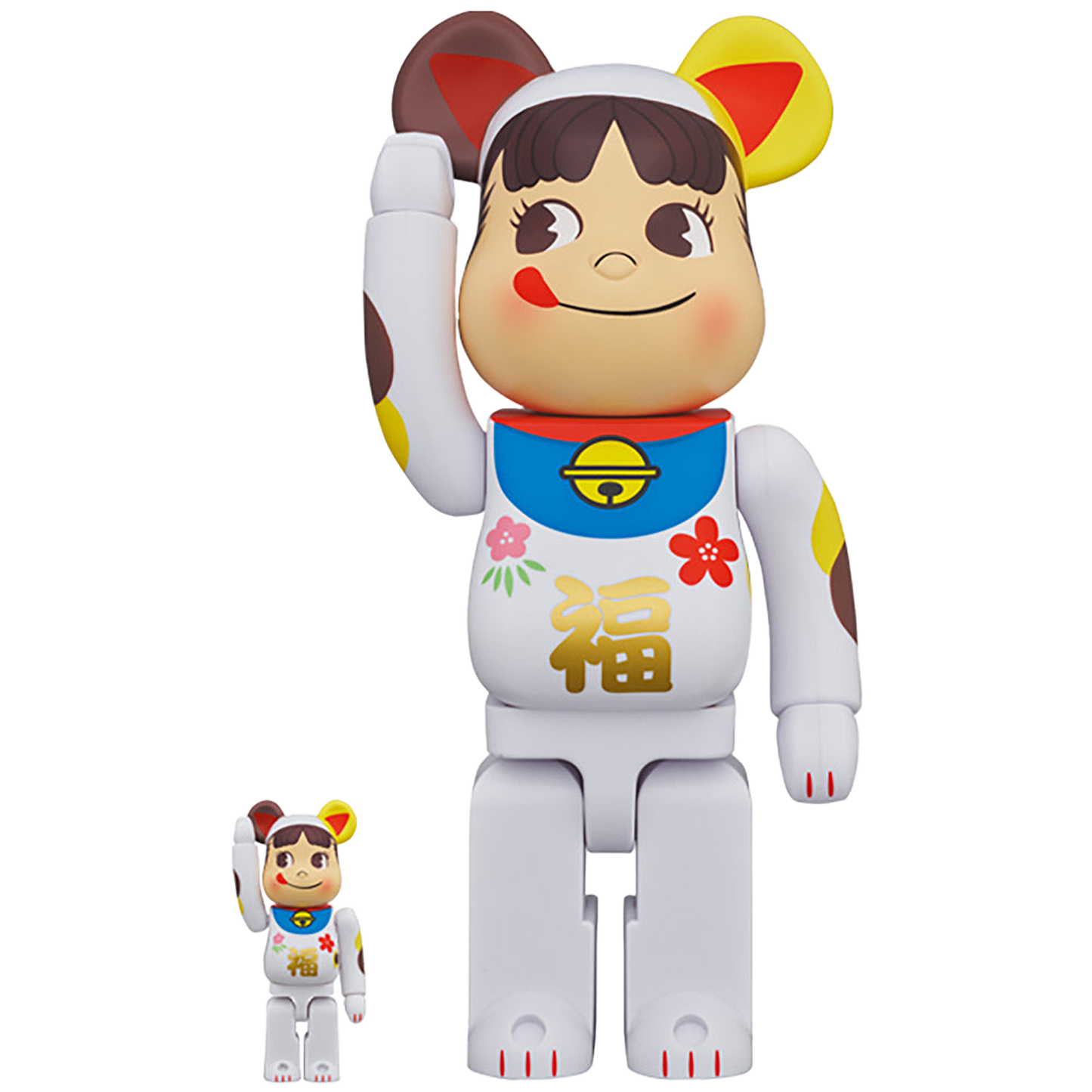 BE@RBRICK 招き猫 ペコちゃん 福 100％ ＆ 400％