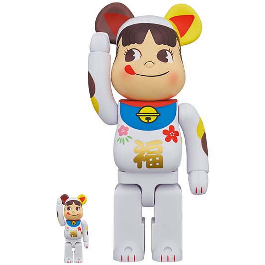 BE@RBRICK 招き猫 ペコちゃん 福 100％ ＆ 400％