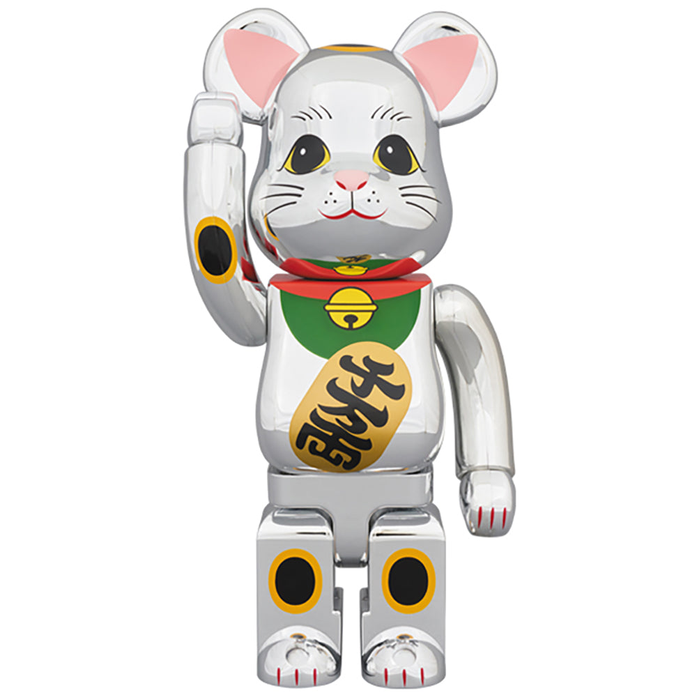 BE@RBRICK 招き猫 銀メッキ参 400％_0