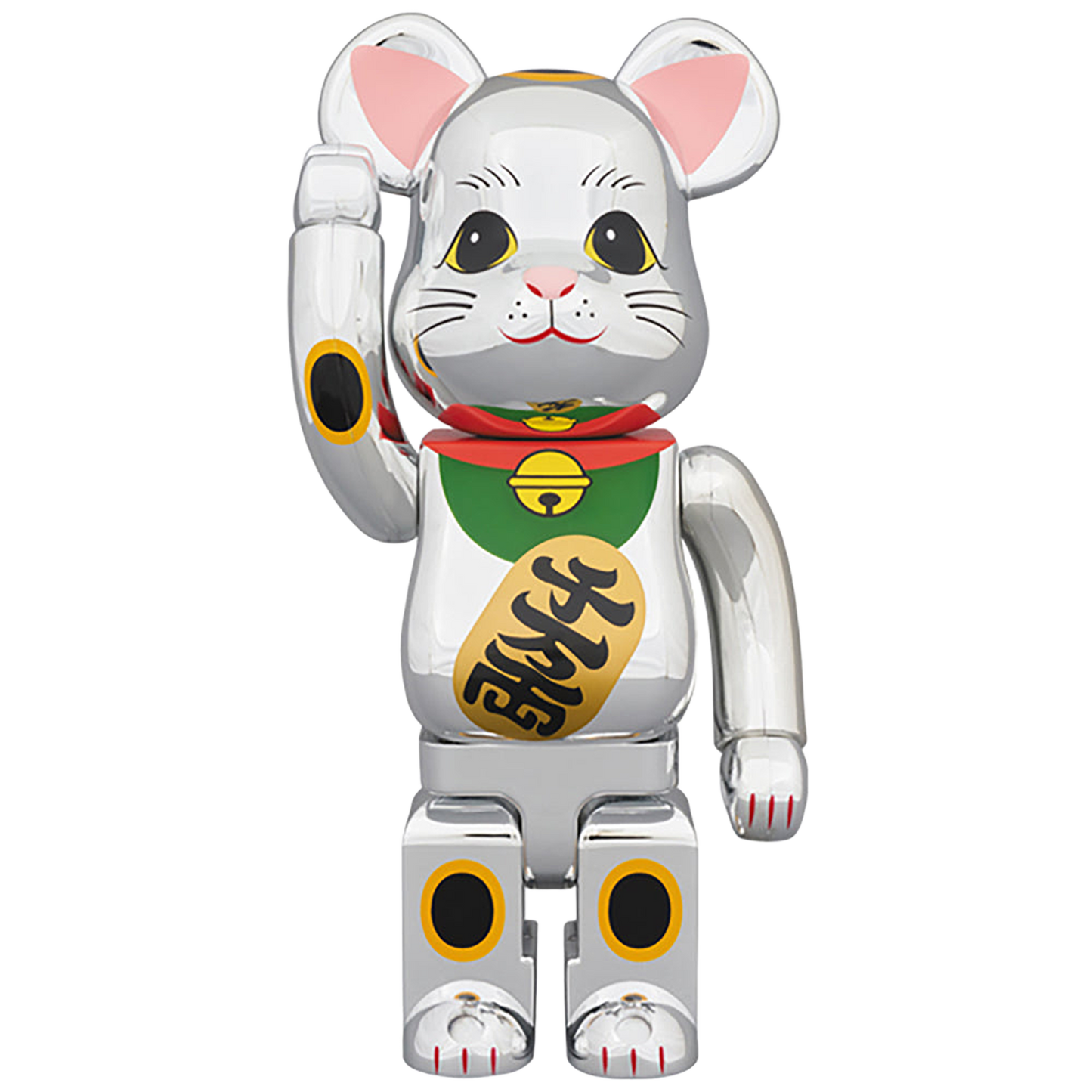 BE@RBRICK 招き猫 銀メッキ参 400％
