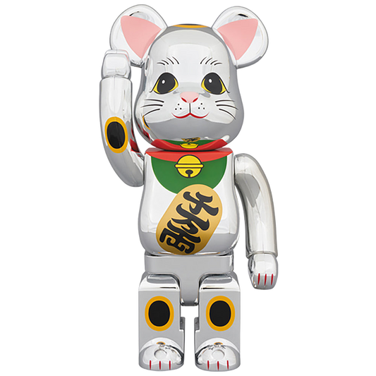 BE@RBRICK 招き猫 銀メッキ参 400％