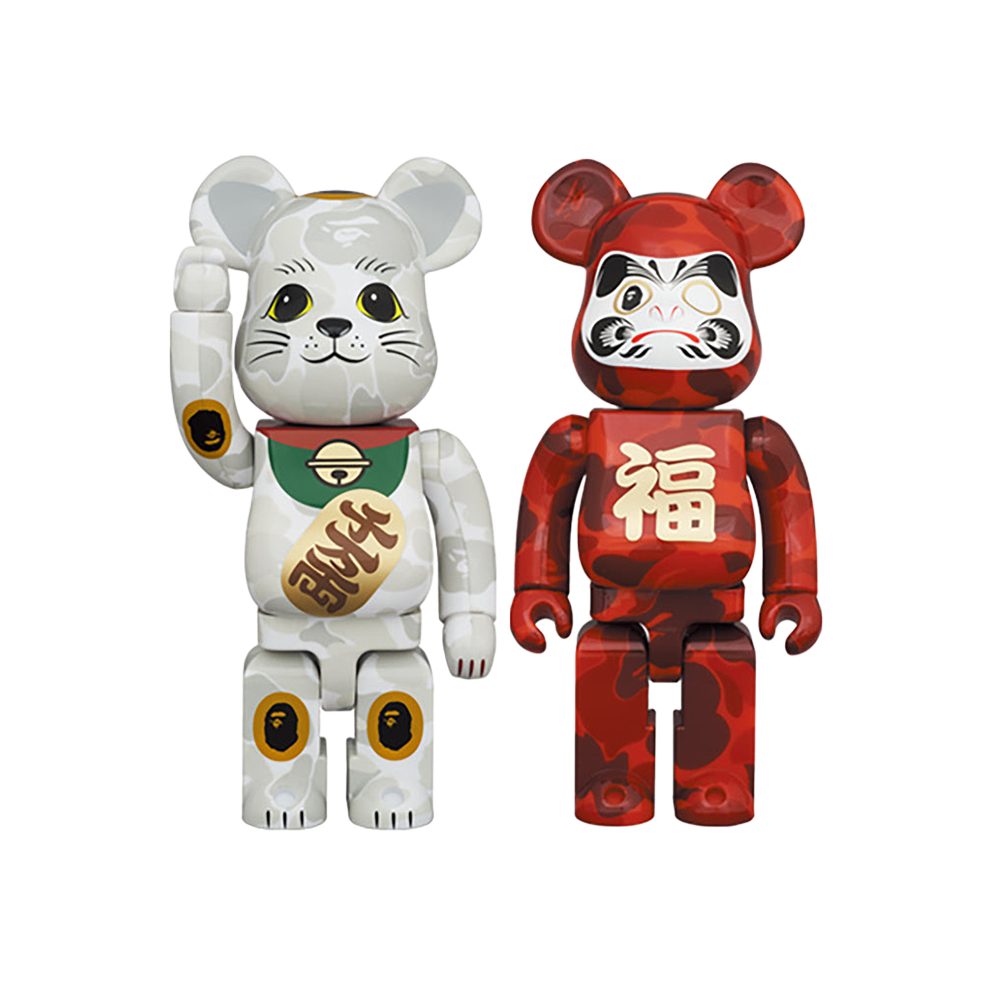 BE@RBRICK BAPE(R) 招き猫 & 達磨 400％ 2PACK
