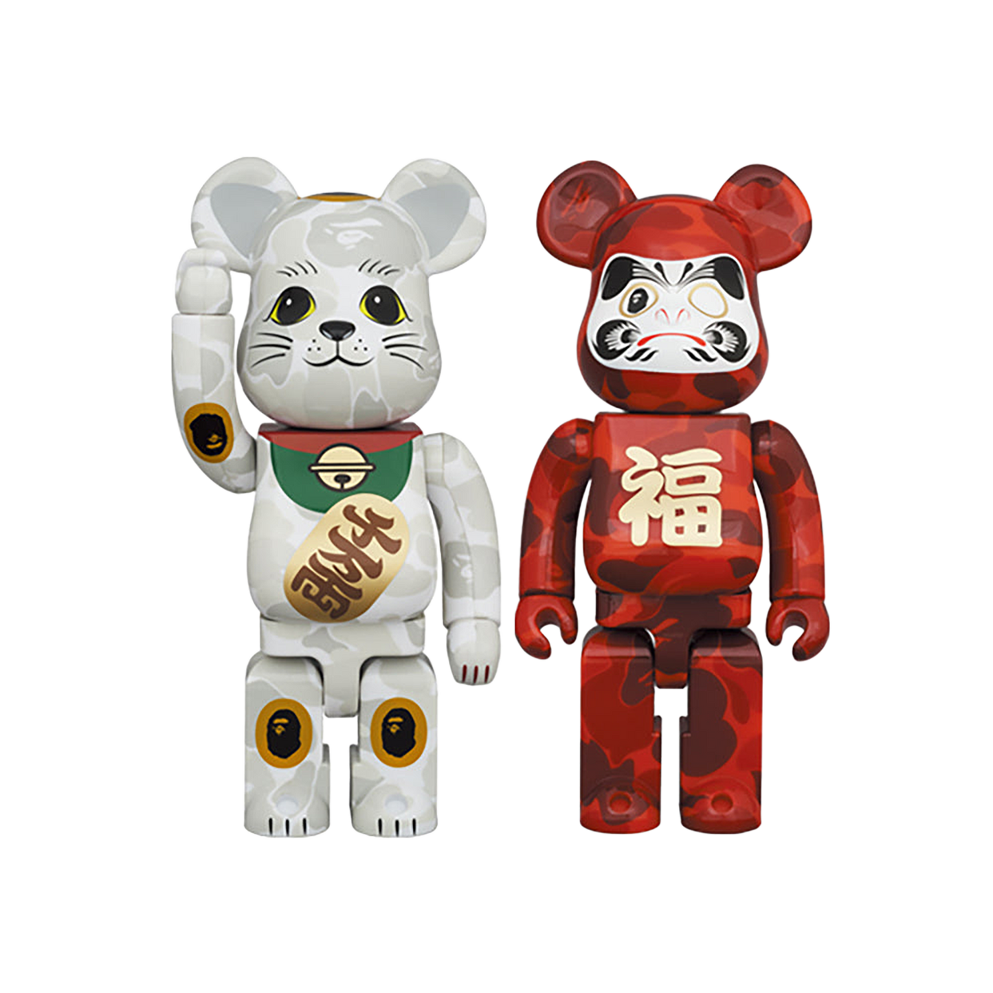 BE@RBRICK BAPE(R) 招き猫 & 達磨 400％ 2PACK