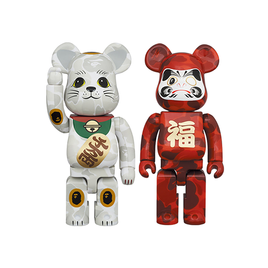 BE@RBRICK BAPE(R) 招き猫 & 達磨 400％ 2PACK