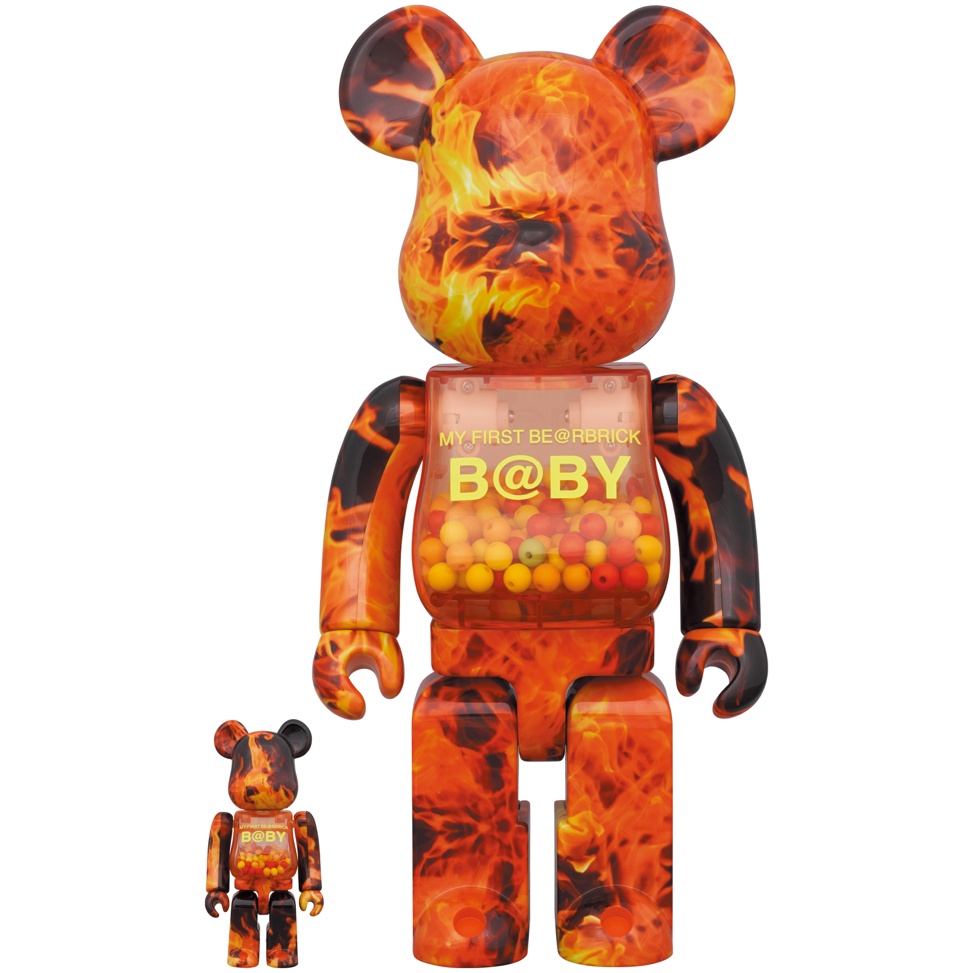 MY FIRST BE@RBRICK B@BY FLAME Ver. 100％ & 400％