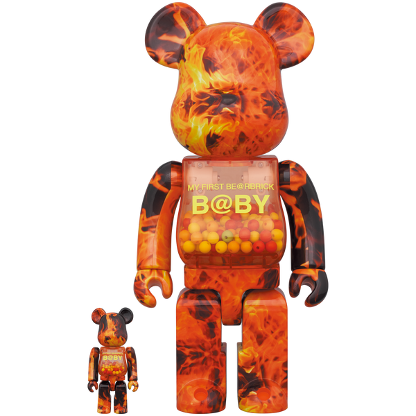 MY FIRST BE@RBRICK B@BY FLAME Ver. 100％ & 400％ | MEDICOM TOY