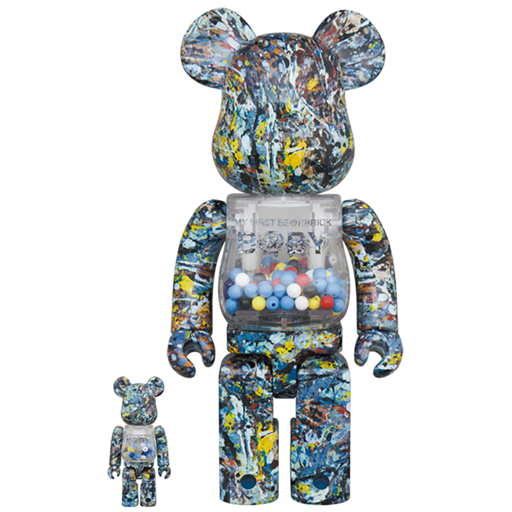 MY FIRST BE@RBRICK Jackson Pollock Studio Ver.100％ & 400％_0