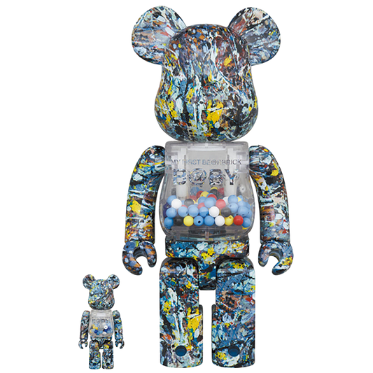 MY FIRST BE@RBRICK Jackson Pollock Studio Ver.100％ & 400％