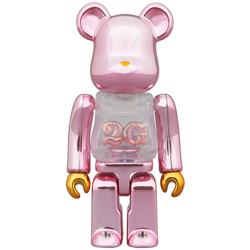 BE@RBRICK 2G PINK GOLD CHROME 100％ & 400％_1