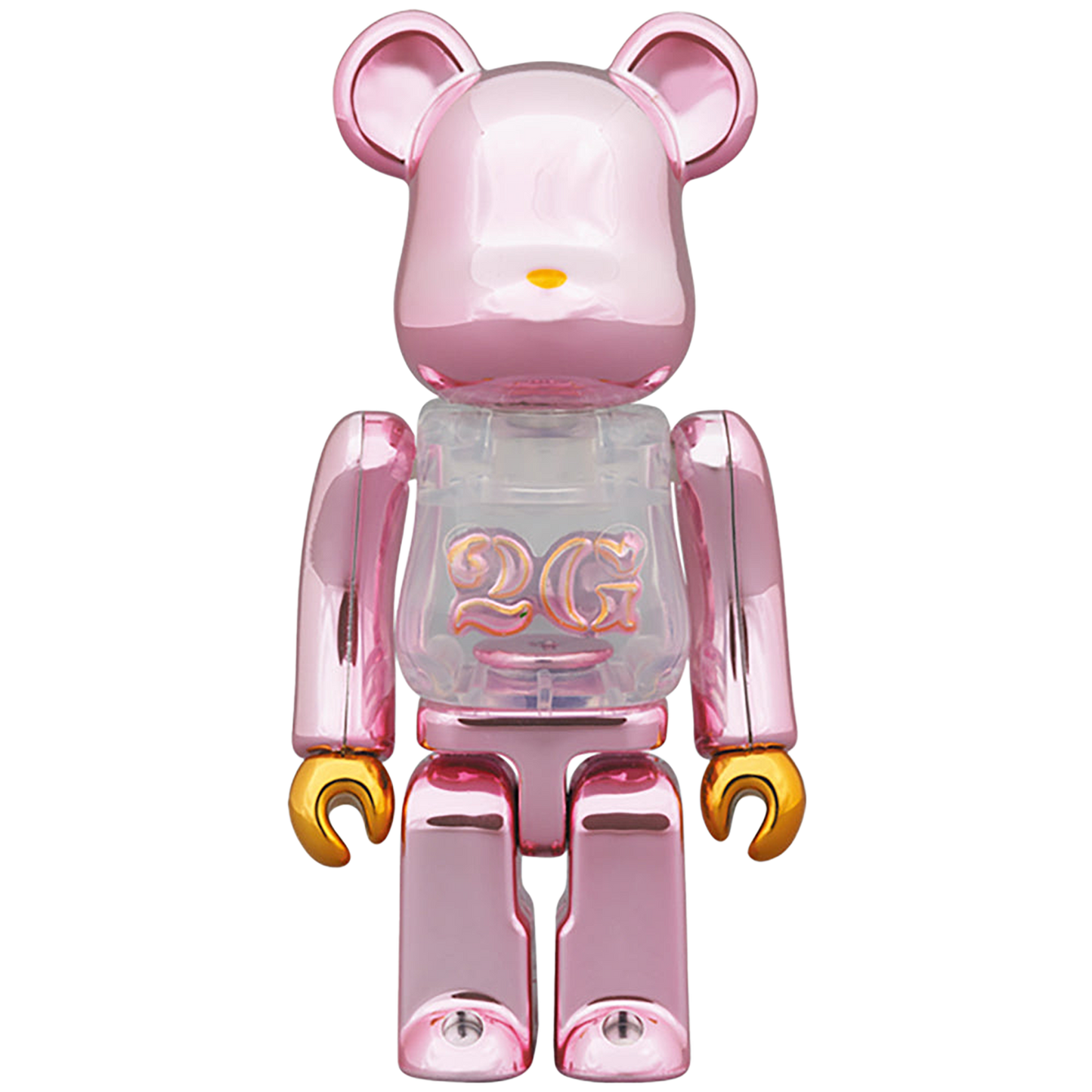BE@RBRICK 2G PINK GOLD CHROME 100％ & 400％