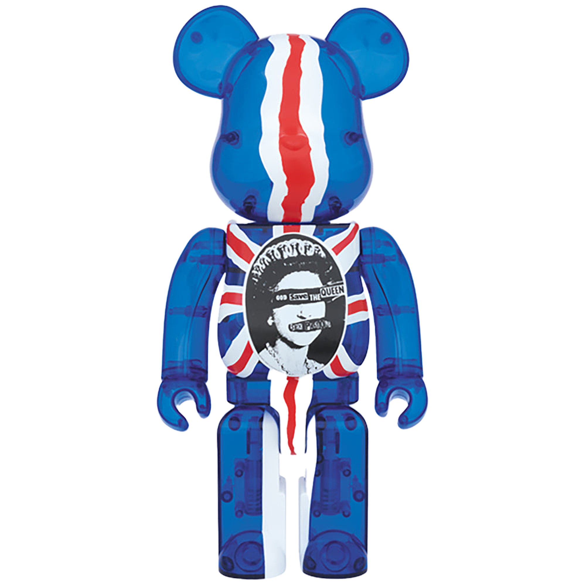 BE@RBRICK God Save The Queen Clear Ver. 100％ & 400％