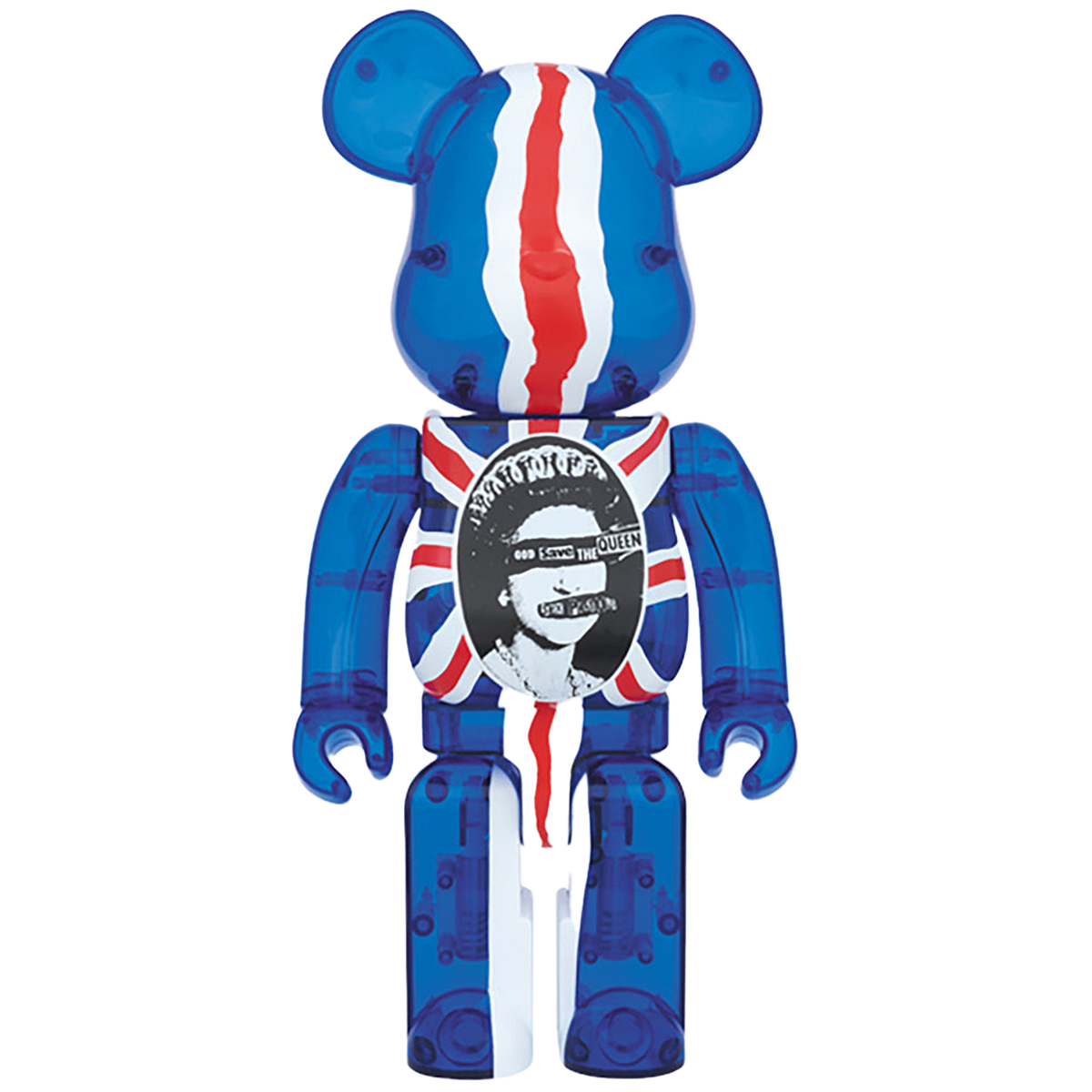 BE@RBRICK God Save The Queen Clear Ver. 100％ & 400％