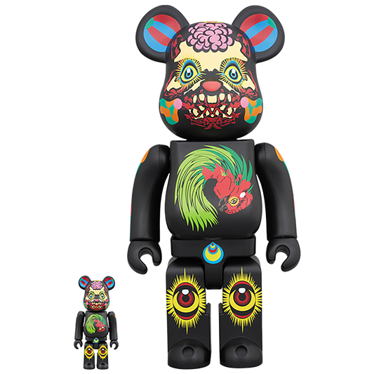 BE@RBRICK 田名網敬一 100％ & 400％ 黒