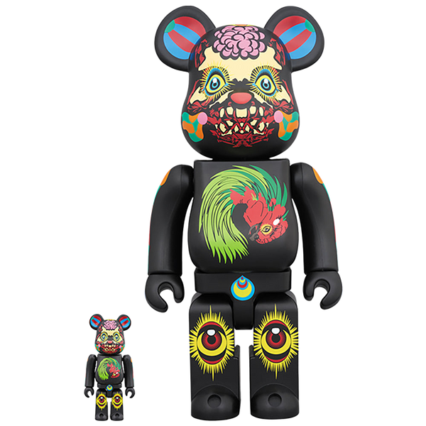 現代美術 田名網敬一　直筆サイン『BE@RBRICK 1000％赤』1205B BE@RBRICK 田名網敬一 100％ & 400％ 黒 | MEDICOM TOY OFFICIAL STORE