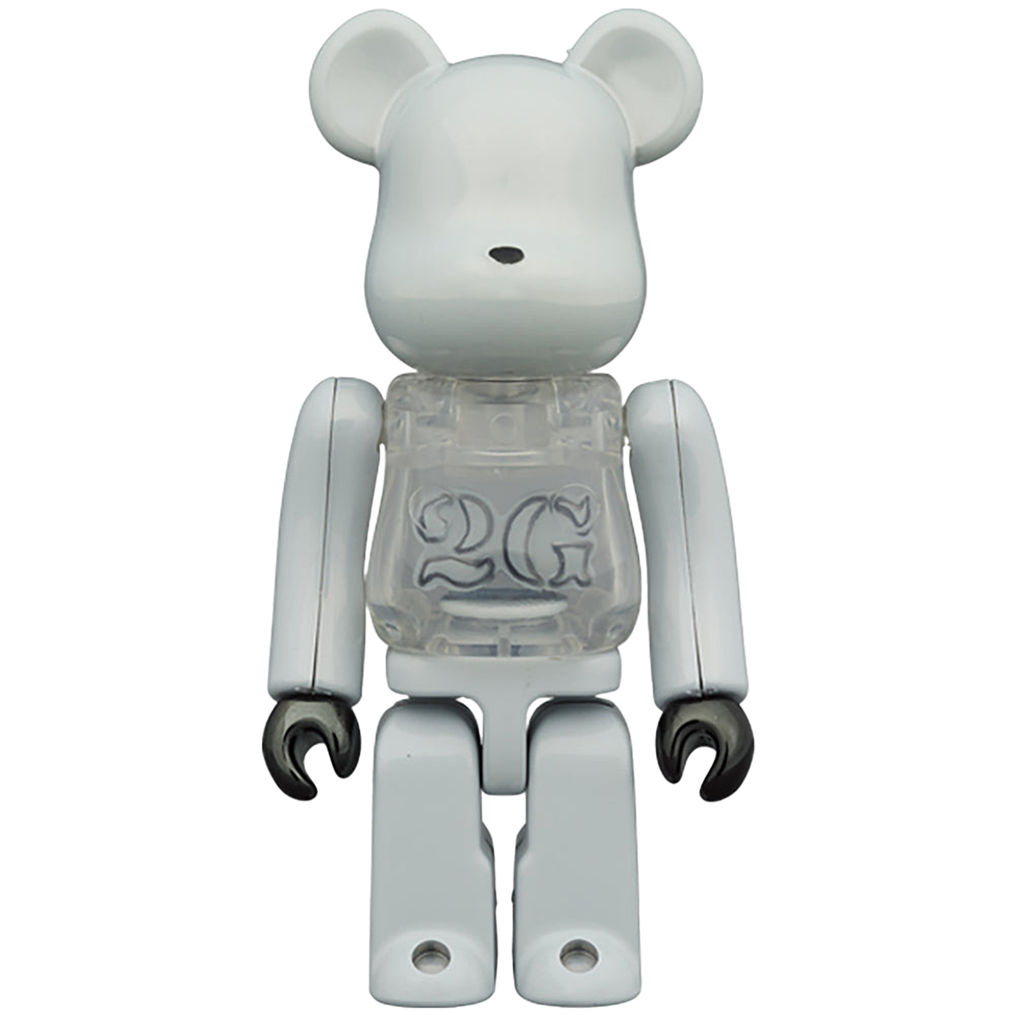 BE@RBRICK 2G WHITE CHROME 100％ & 400％
