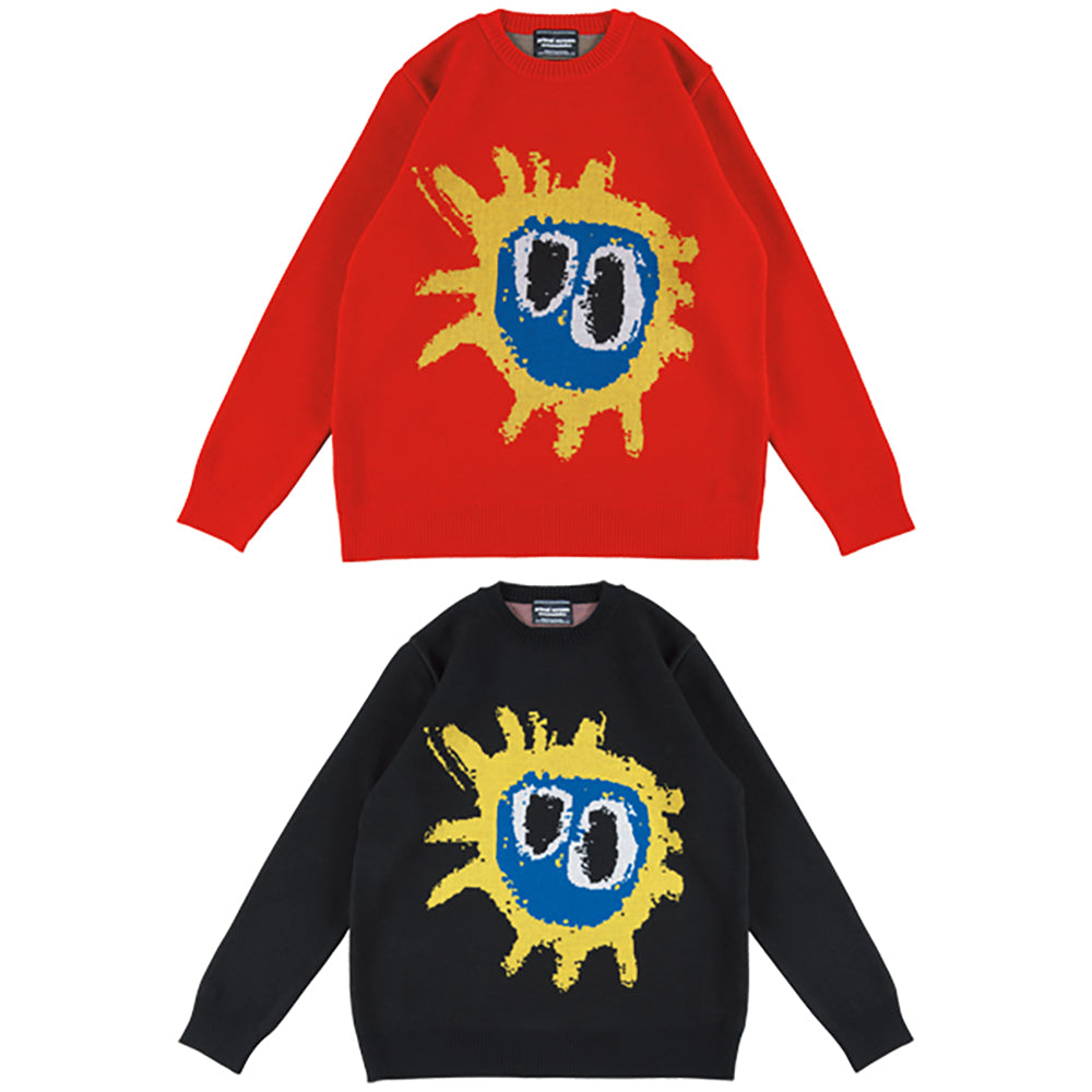 MLE Primal Scream "screamadelica" KNIT GANG COUNCIL CREWNECK SWEATER "screamadelica" _0