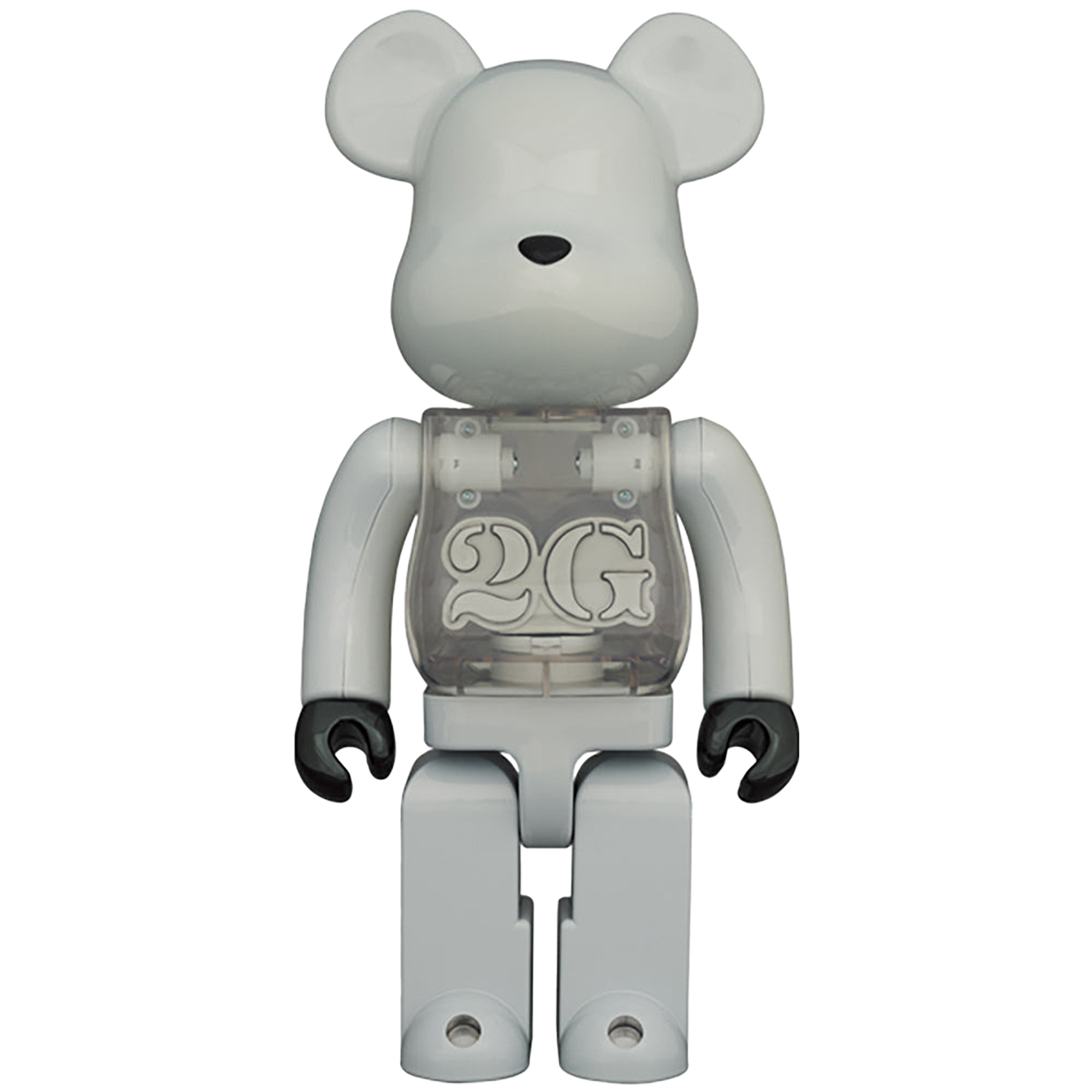 BE@RBRICK 2G WHITE CHROME 100％ & 400％