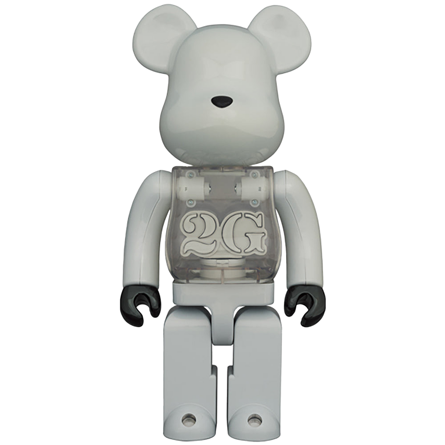 BE@RBRICK 2G WHITE CHROME 100％ & 400％