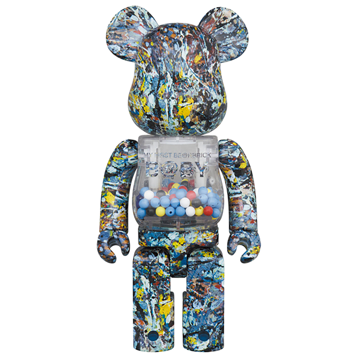 MY FIRST BE@RBRICK Jackson Pollock Studio Ver.100％ & 400