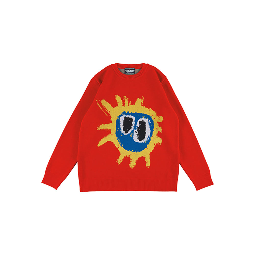 MLE Primal Scream "screamadelica" KNIT GANG COUNCIL CREWNECK SWEATER "screamadelica" _1