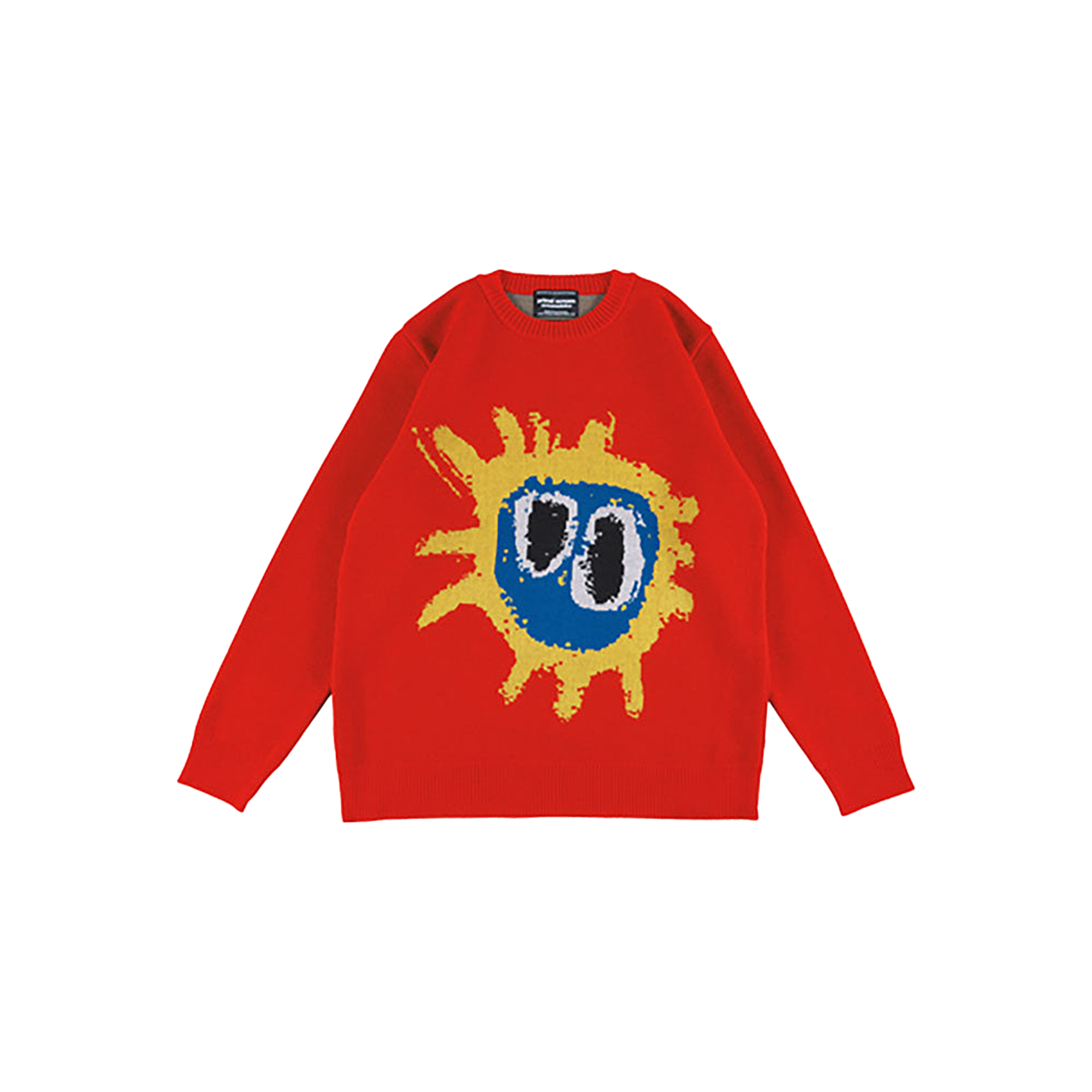 MLE Primal Scream "screamadelica" KNIT GANG COUNCIL CREWNECK SWEATER "screamadelica" 