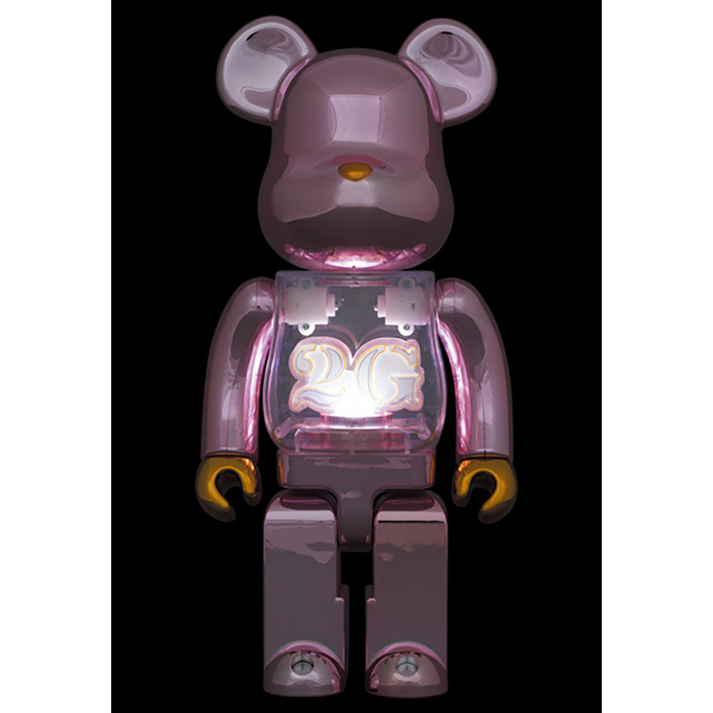 BE@RBRICK 2G PINK GOLD CHROME 100％ & 400％_4