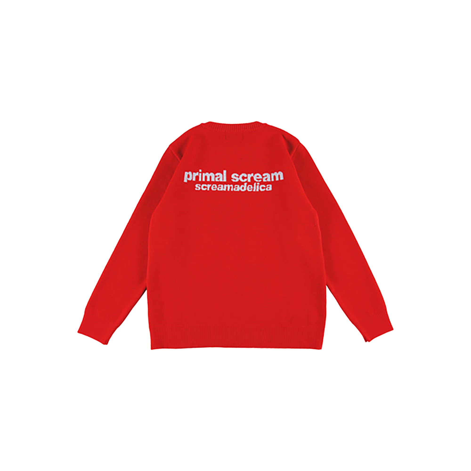 MLE Primal Scream "screamadelica" KNIT GANG COUNCIL CREWNECK SWEATER "screamadelica" 