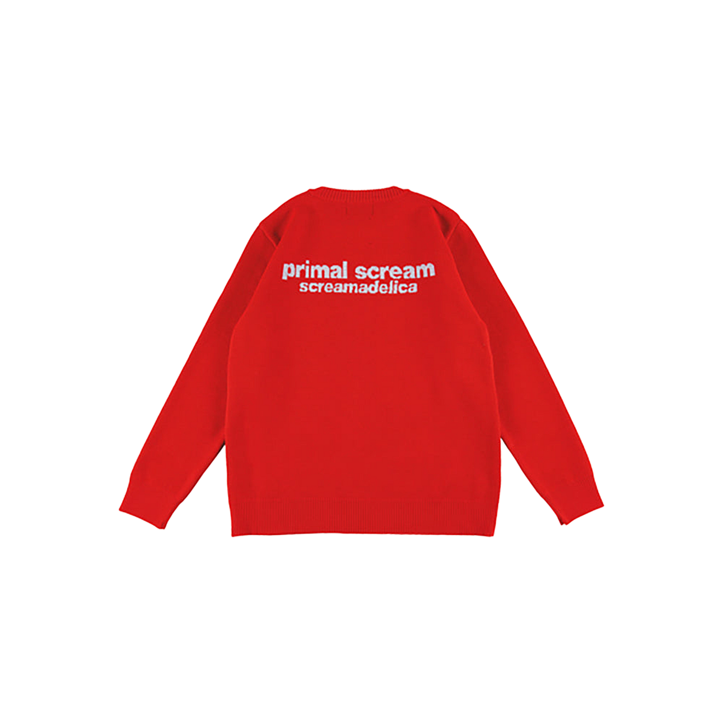 MLE Primal Scream "screamadelica" KNIT GANG COUNCIL CREWNECK SWEATER "screamadelica" 