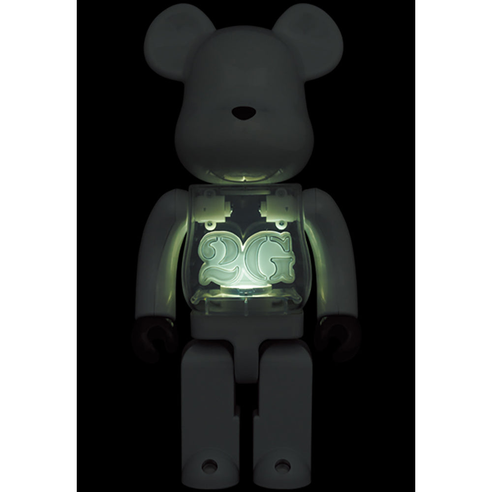 BE@RBRICK 2G WHITE CHROME 100％ & 400％_4