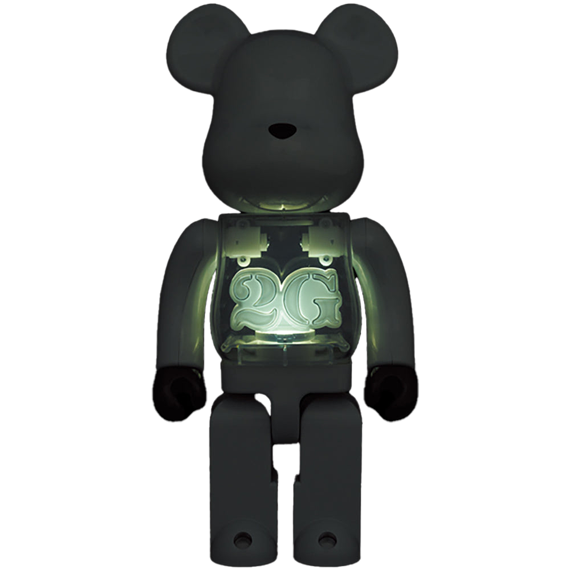 BE@RBRICK 2G WHITE CHROME 100％ & 400％