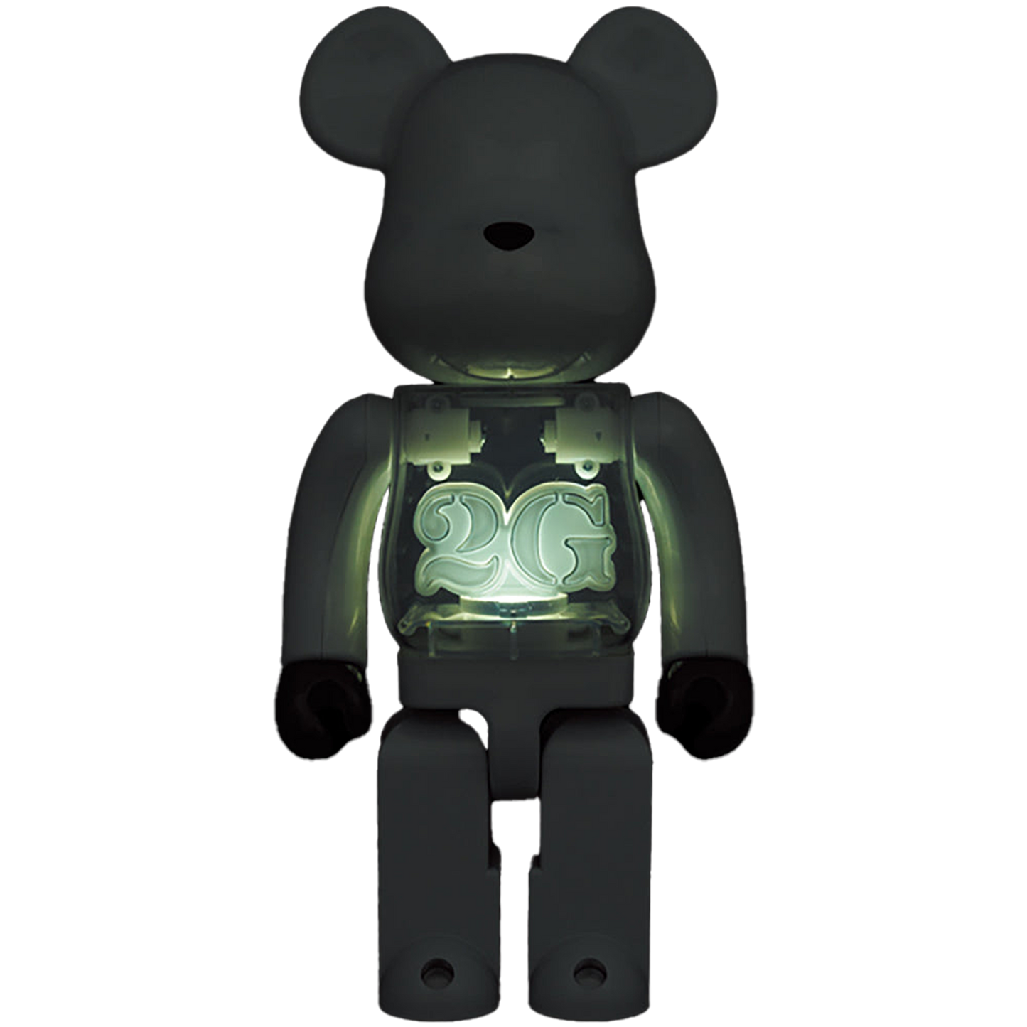 BE@RBRICK 2G WHITE CHROME 100％ & 400％