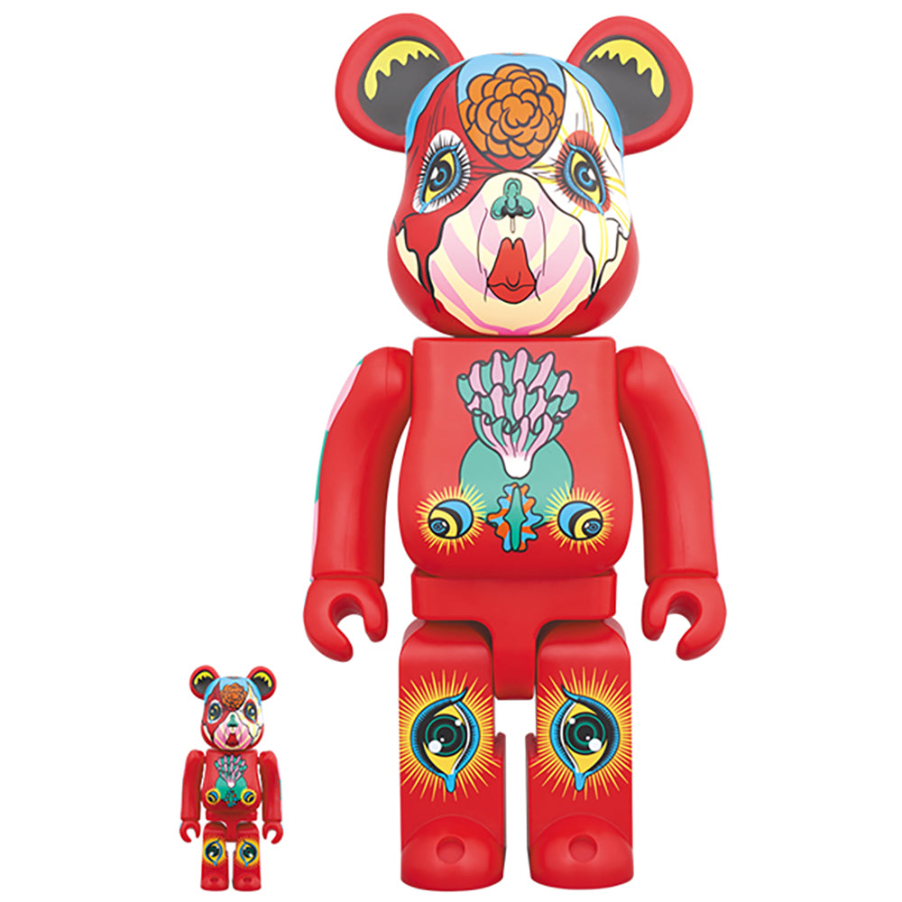 BE@RBRICK 田名網敬一 100％ & 400％ 赤_0