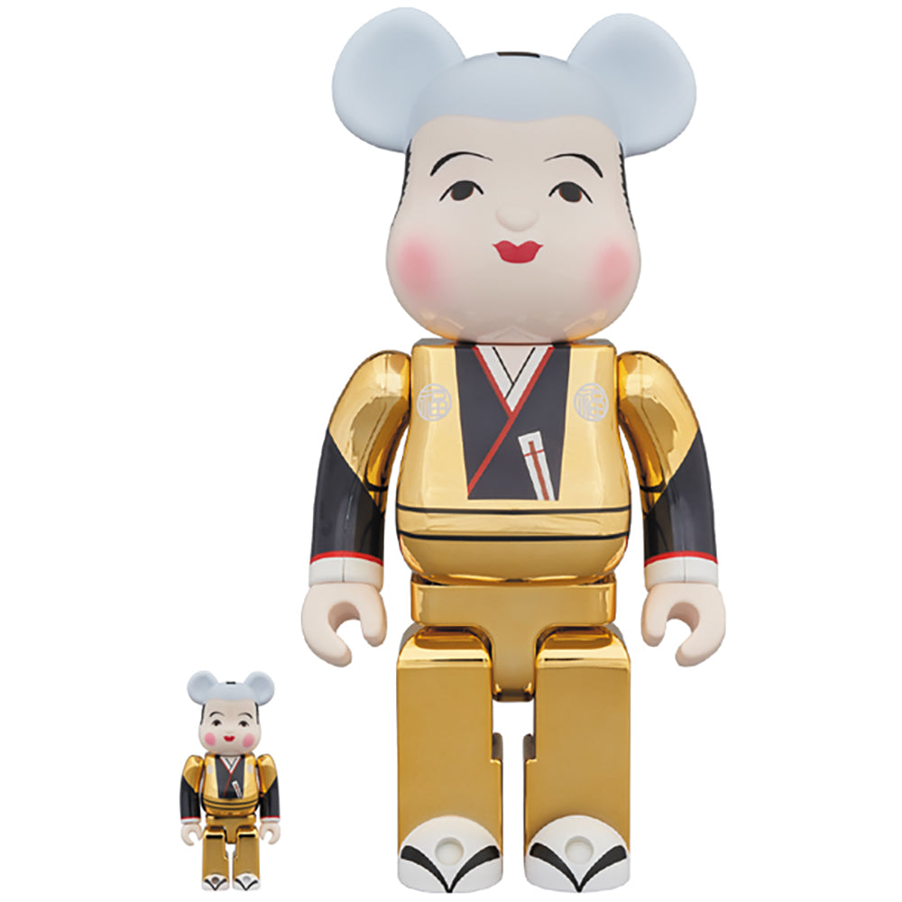 福助 BE@RBRICK 金メッキ 100％ ＆ 400％_0