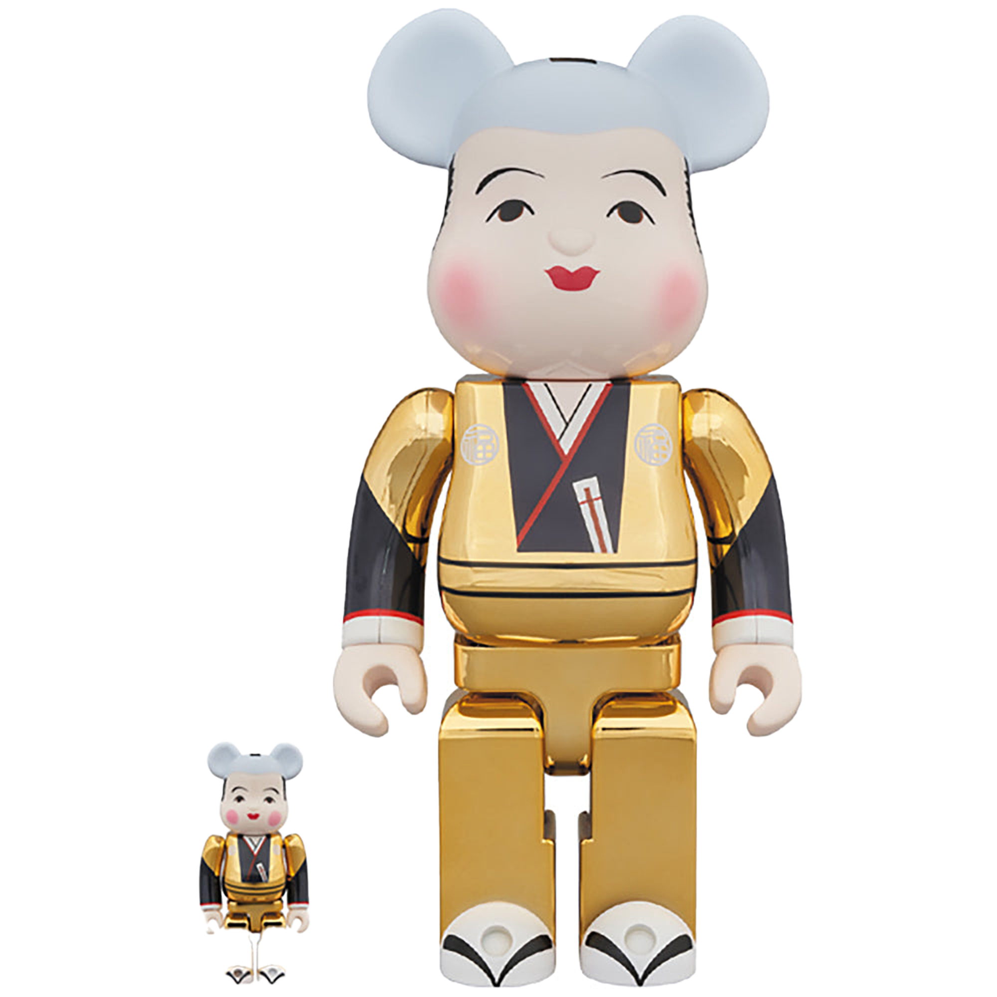 福助 BE@RBRICK 金メッキ 100％ ＆ 400％
