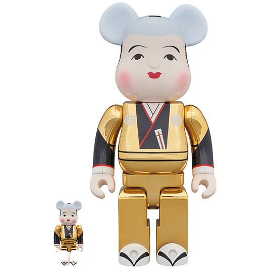 福助 BE@RBRICK 金メッキ 100％ ＆ 400％