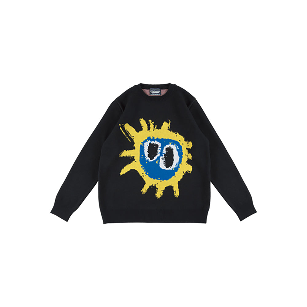 MLE Primal Scream "screamadelica" KNIT GANG COUNCIL CREWNECK SWEATER "screamadelica" _4