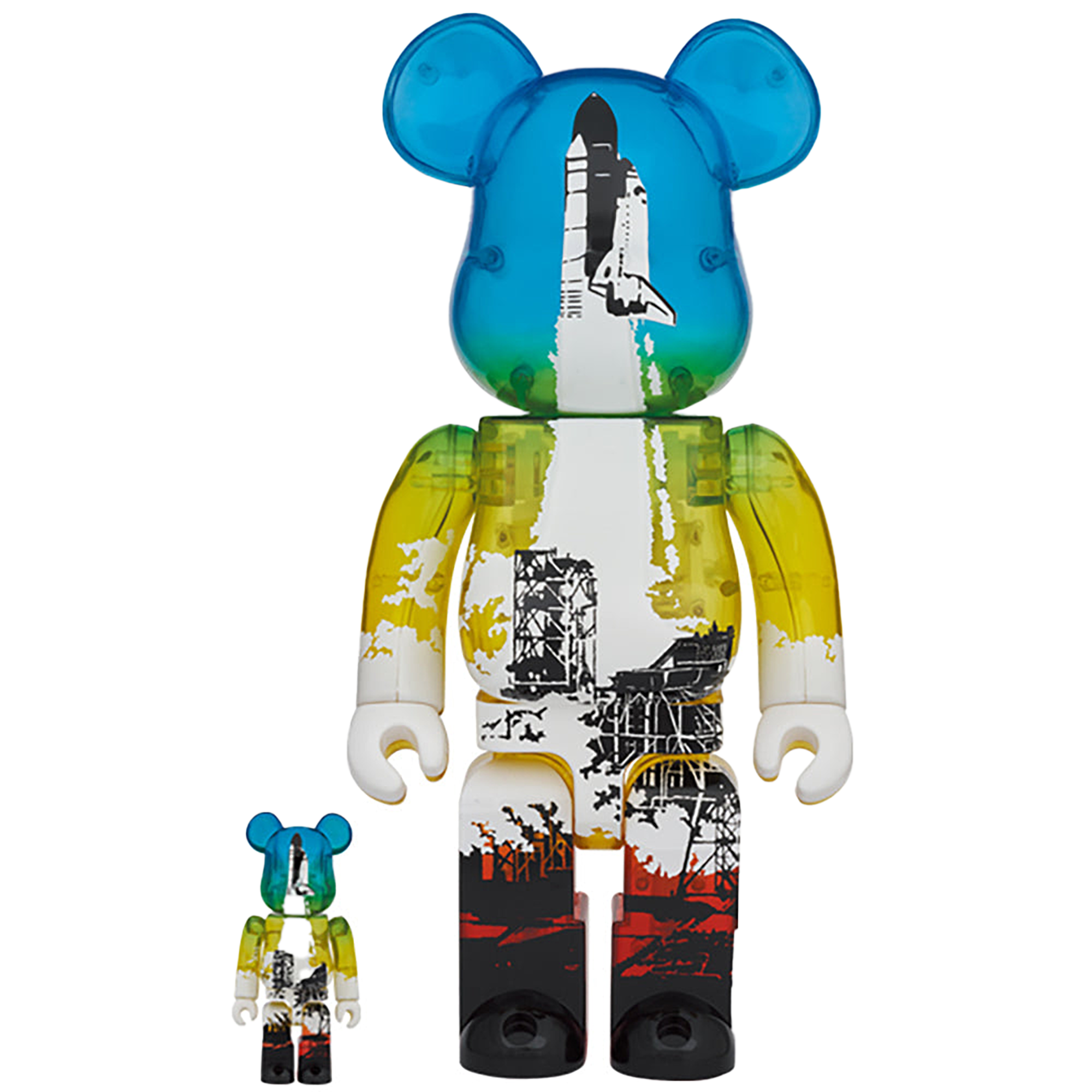 SPACE SHUTTLE BE@RBRICK LAUNCH Ver. 100％ & 400％