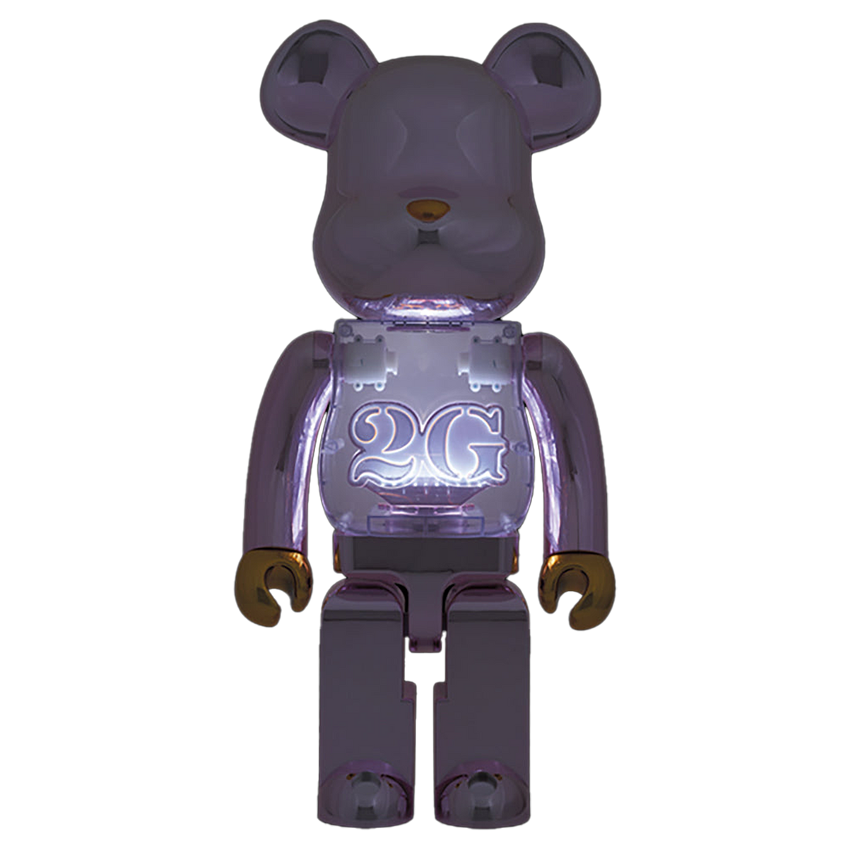 BE@RBRICK 2G PINK GOLD CHROME 1000％