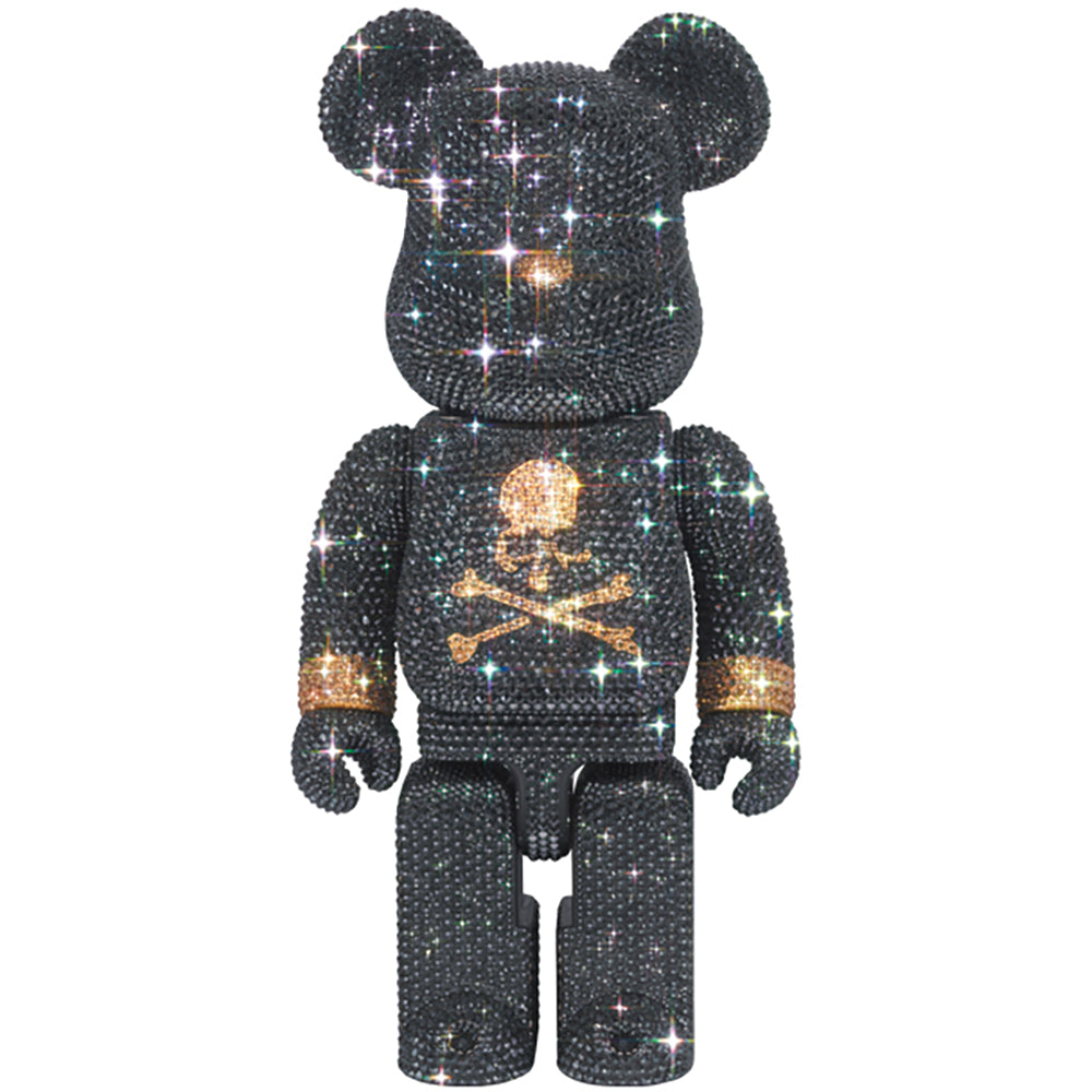 CRYSTAL DECORATE mastermind JAPAN BE@RBRICK 400％ BLACK & GOLD Ver._0