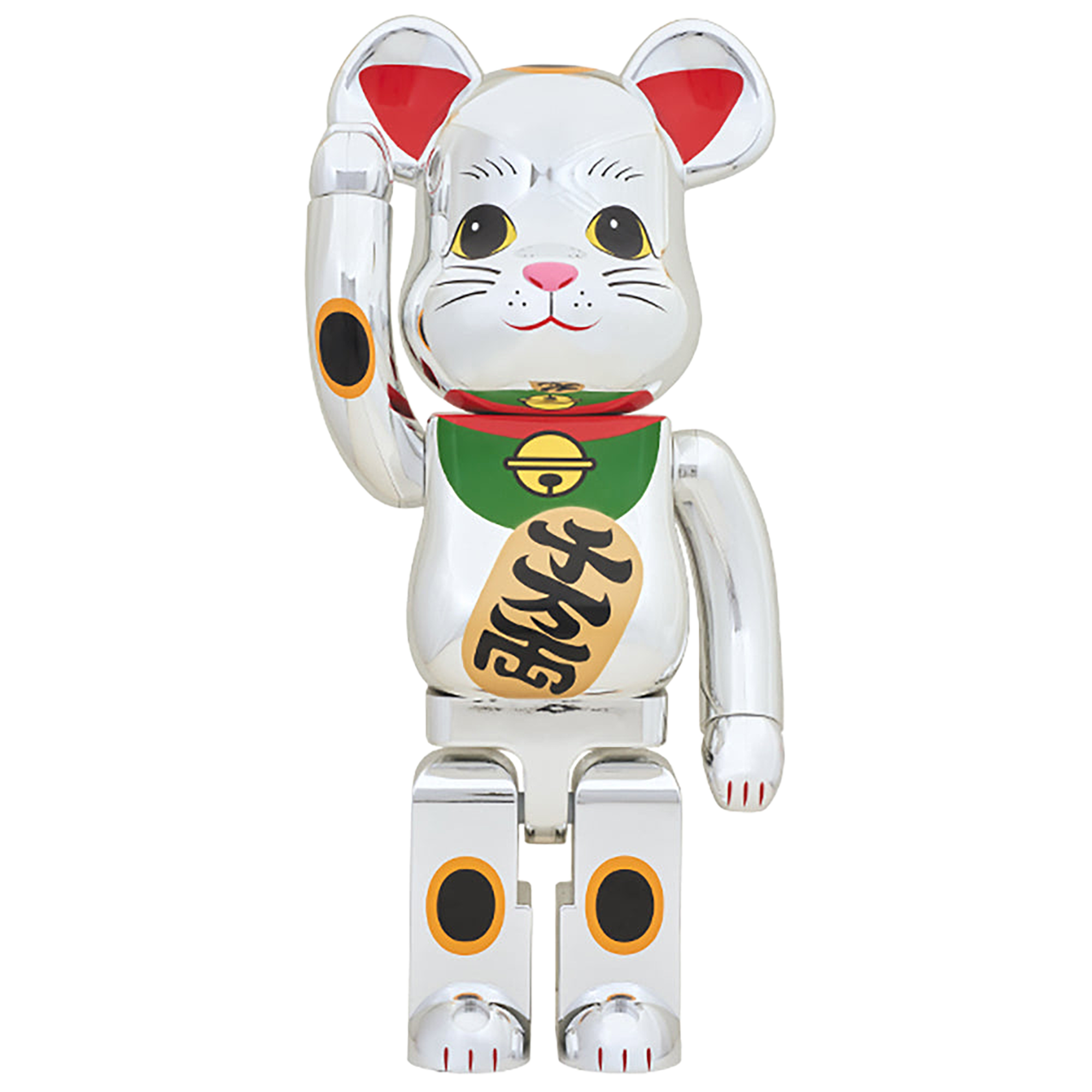 BE@RBRICK 招き猫 銀メッキ 1000％