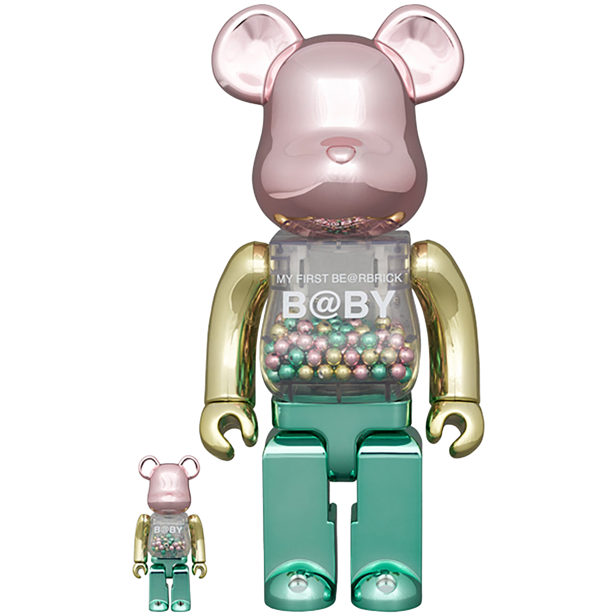 MY FIRST BE@RBRICK 1st COLOR CHROME Ver. 100％ & 400％