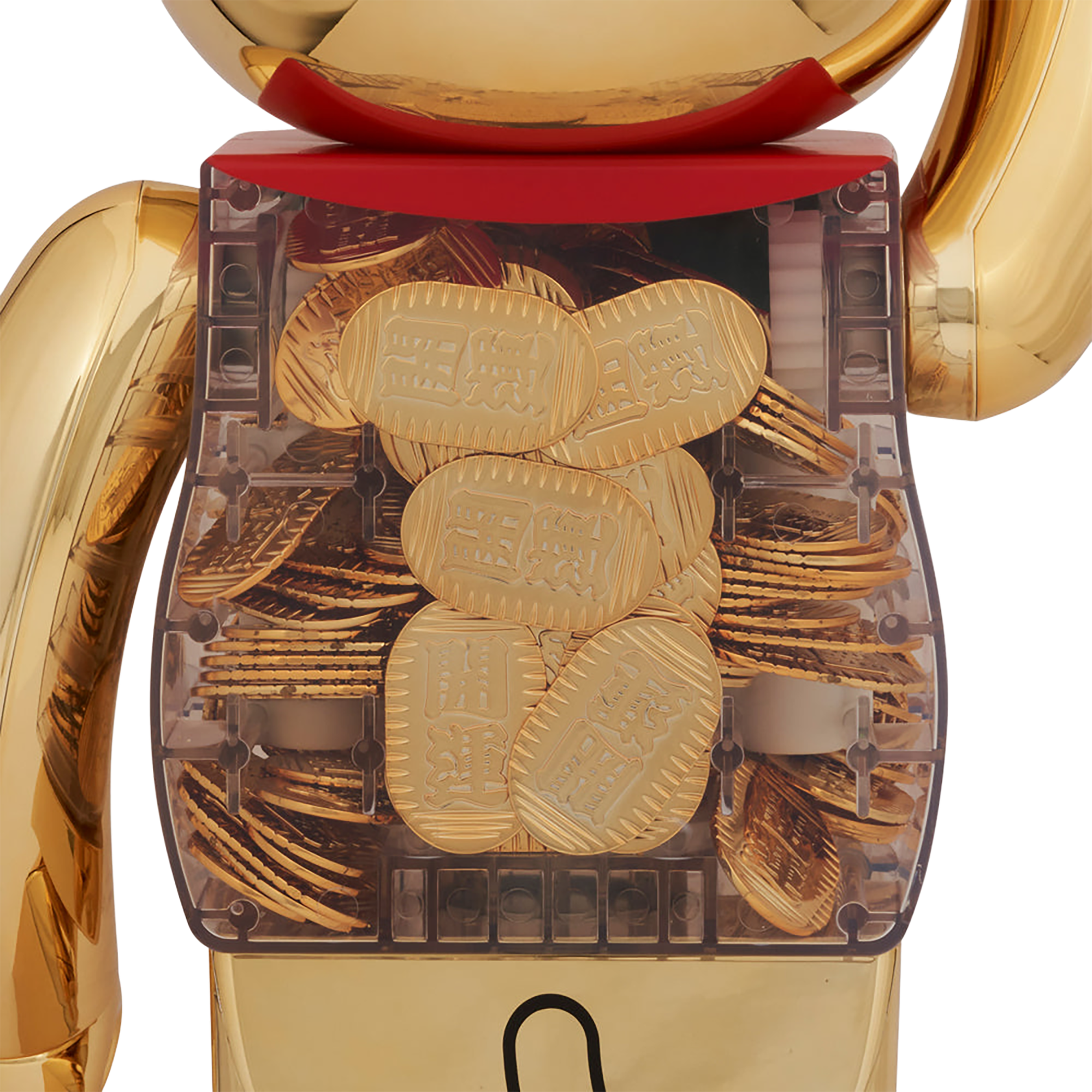 BE@RBRICK Maneki Neko Good Luck coin Gold Plating 1000％ 