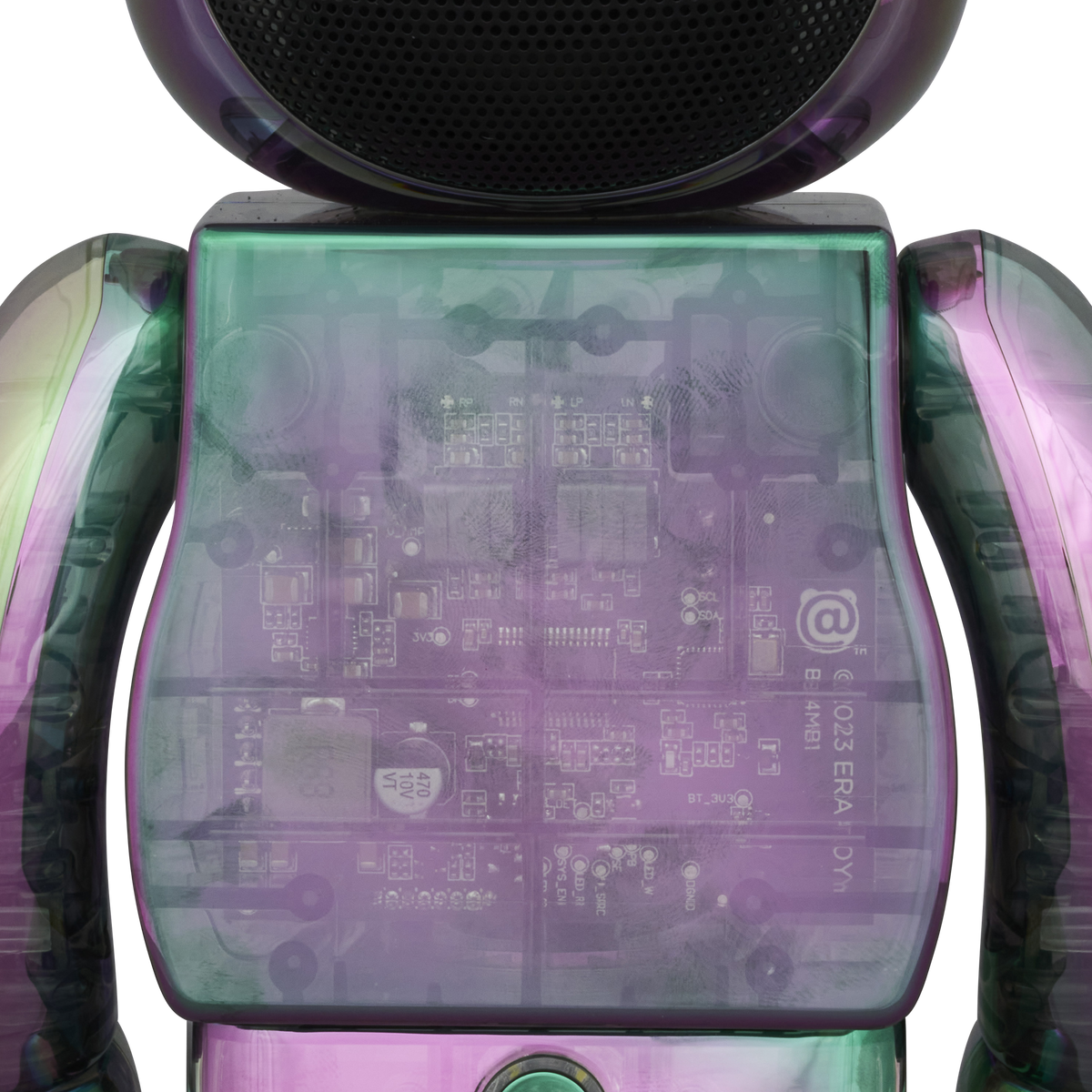 BE@RBRICK AUDIO IRIDESCENT 400％ Portable Bluetooth(R) Speaker CRYSTAL HALO／PEARL MIRAGE／BLACK AURORA
