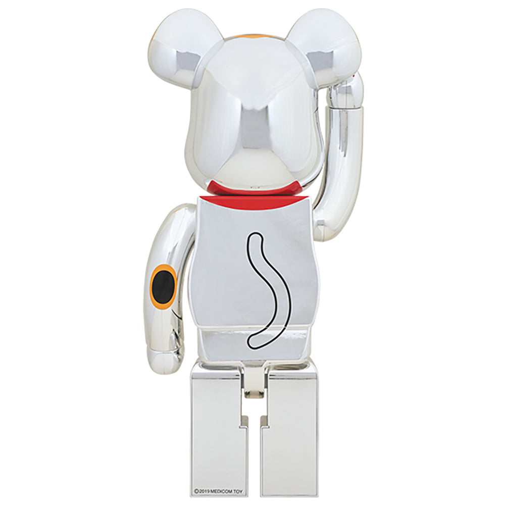 BE@RBRICK 招き猫 銀メッキ 1000％_1