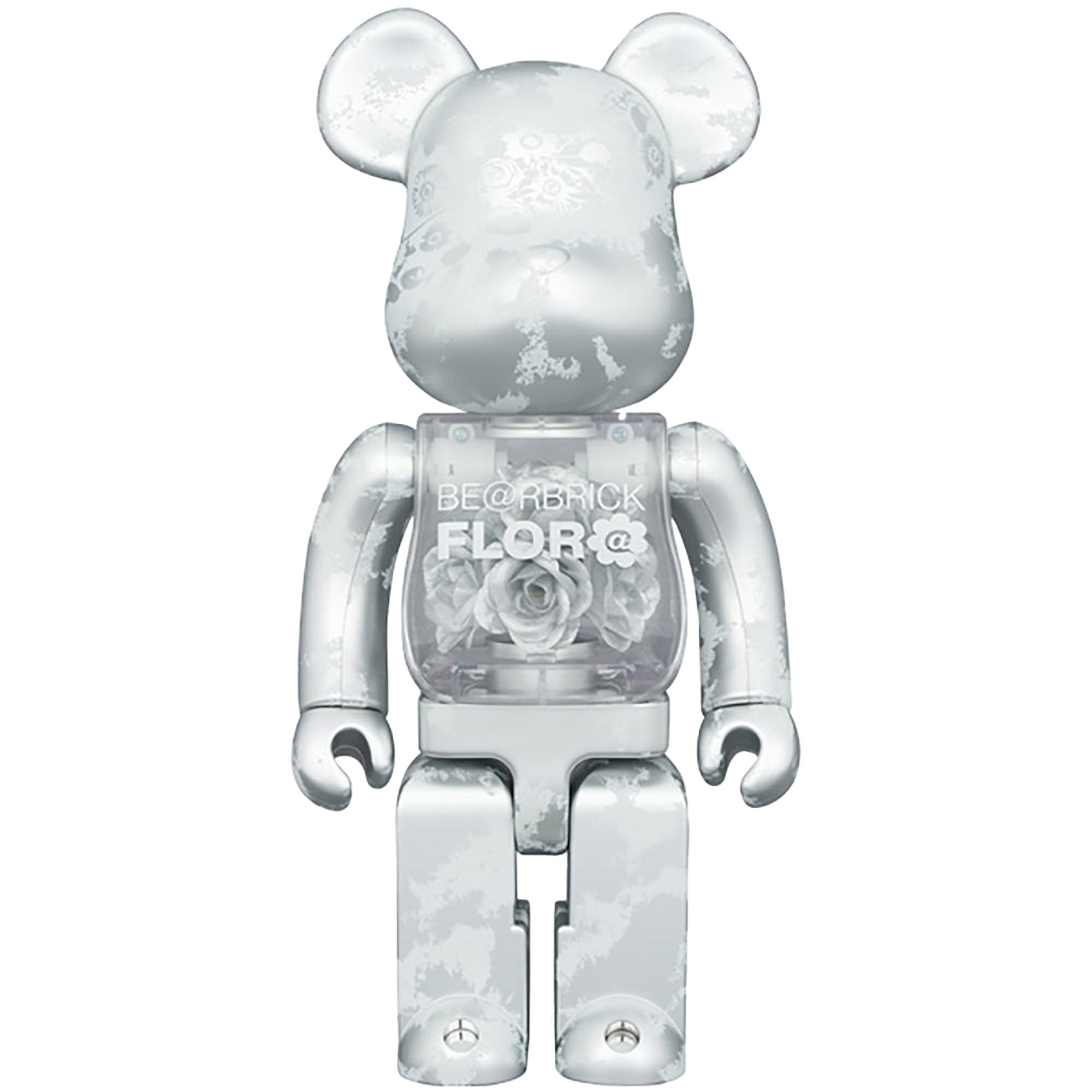 BE@RBRICK FLOR@ SILVER 400％