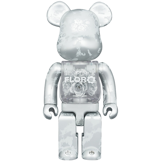 BE@RBRICK FLOR@ SILVER 400％
