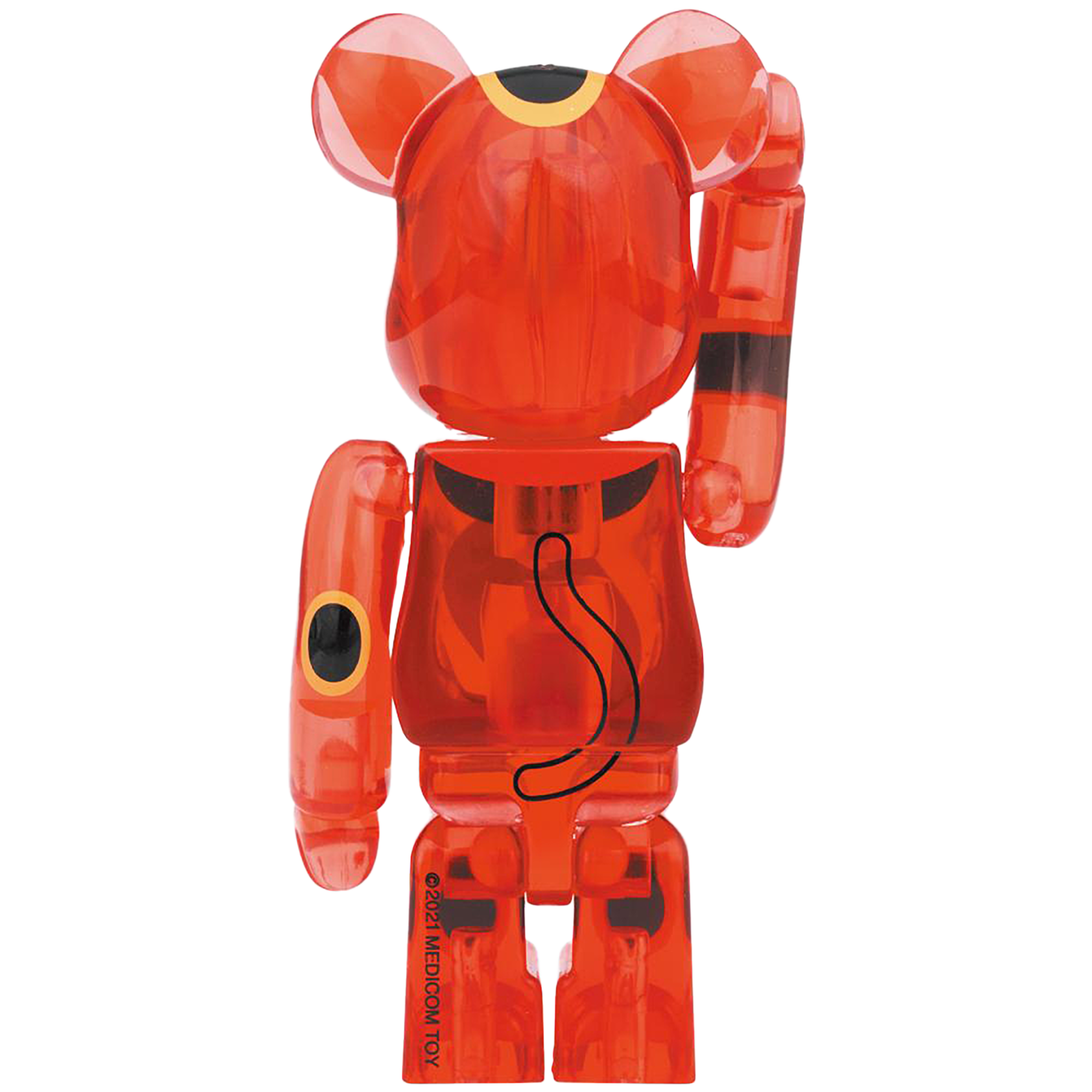 BE@RBRICK Maneki Neko Plum transparent 100％