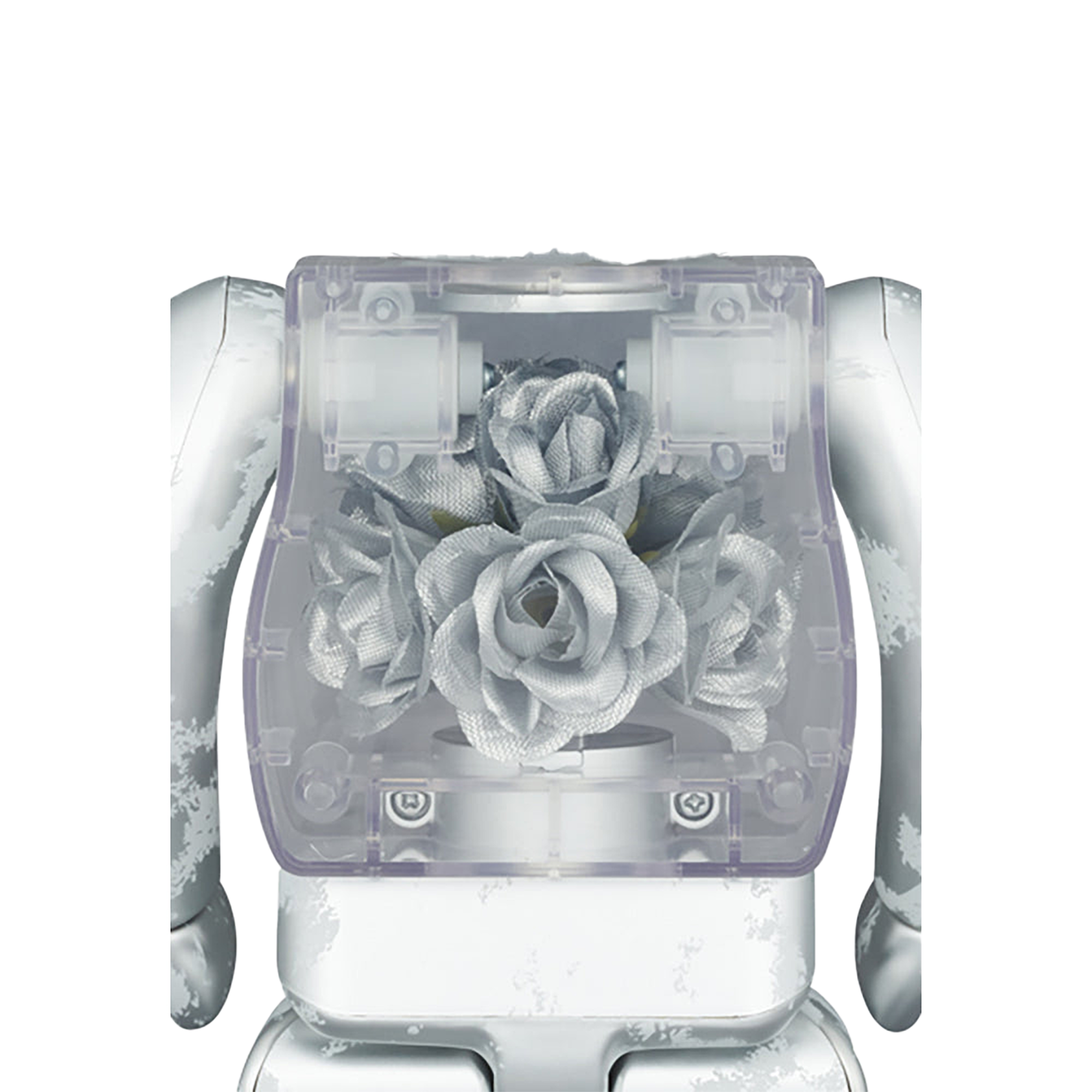 BE@RBRICK FLOR@ SILVER 400％
