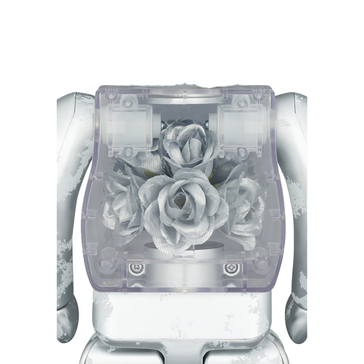 BE@RBRICK FLOR@ SILVER 400％